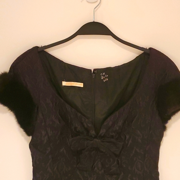 Vintage Black Saks Fifth Avenue Cocktail Dress - Picture 2 of 13